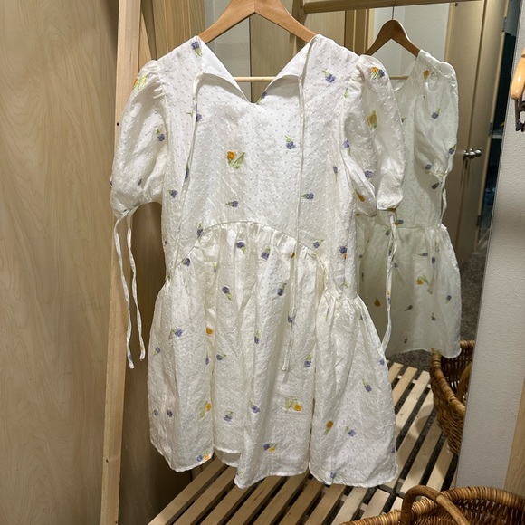 PEACEBIRD Organza Korean Babydoll Dress - Picture 9 of 11